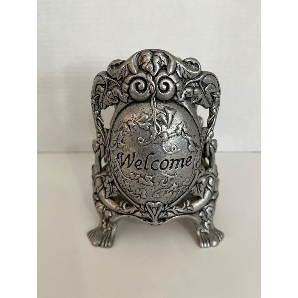 Pewter Wine Bottle Holder Vintage